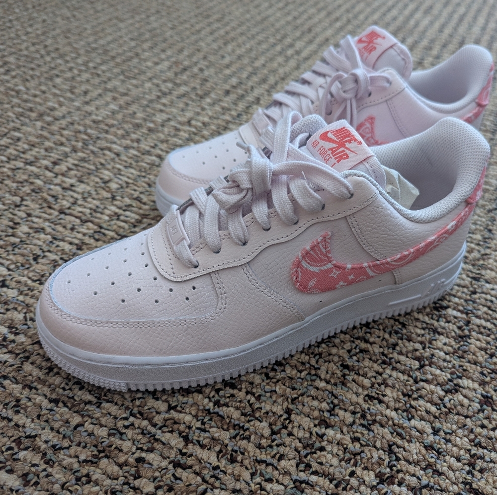 Nike Air Force Ones, Pink. Womens Size 8.5